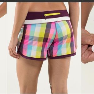 Lululemon Groovy Run Short Sea Check Multi